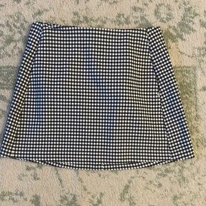 Gingham Mini Skirt